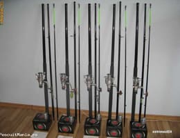 Set 5 Lansete Complete + Rod Pod Full Echipat Pret Promo