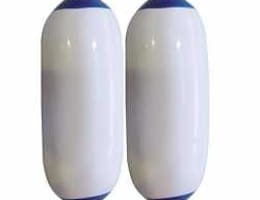 Balon alb cu cap albastru