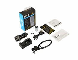 lanterna LED subacvatica XTAR D18, set complet