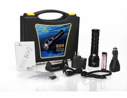 KIT Complet Lanterna LED subacvatica pentru scufundari XTAR D06 CREE XM-L U2 