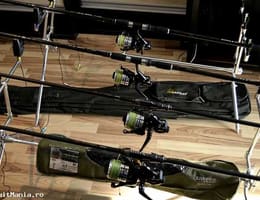 Ofertă SET 4 Lansete crap cu mulinete + Rod pod cu alarme