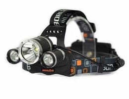 Vand lanterna frontala Boruit 3x CREE XM-L T6 LED (6000LM)