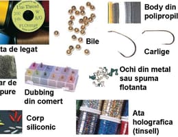 Legarea mustelor artificiale - Materiale necesare