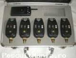 Set 3-4- 5 senzori pescuit crap, statie cutie de aluminiu.