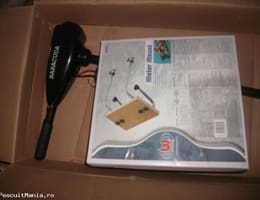 barca gonflabila+placa +motor elecrtic