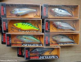 Voblere Xcalibur XR75 / Yo-Zuri Rattl\'n Vibe / Arbogast Jitterbug XL / Arbogast Hula Popper / Rapala