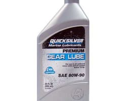 Ulei Quicksiver Premium \"Gear Lube\" SAE 80W-90 pentru transmisii motoare outboard - Ambalaj bidon 946ML 